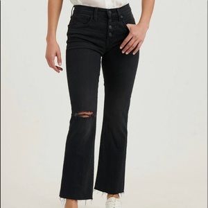 NWT Lucky Mid rise crop mini Ava sculpted Black Jeans